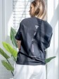 Футболка oversize - Бавовна -  чорна - "Ніка" mini 