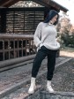 Жіночий светр з високим горлом - Вовна-Акрил - «Джоллі» - Пісок mini 3