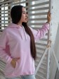 Жіночий худи на флісі з капюшоном Oversize - "Оллі" - рожевий mini 6