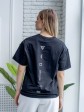 Футболка oversize - Бавовна -  чорна - "Ніка" mini 2