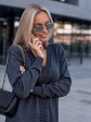Тепла довга сукня - Машинна в'язка - "Одрі" - Графіт mini 3
