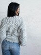 Укорочений кардиган із гудзиками - one size - "FLORA" - Сірий mini 6
