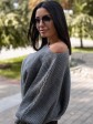 Светр вільного крою "Летюча миша" - сірий.  Oversize mini 2