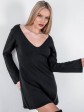 Сукня "Джуді" - Глибоке декольте - one size - Чорне mini 