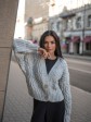 Укорочений кардиган із гудзиками - one size - "FLORA" - Сірий mini 10