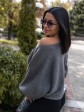 Светр вільного крою "Летюча миша" - сірий.  Oversize mini 1