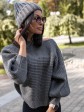 Светр вільного крою "Летюча миша" - сірий.  Oversize mini 