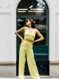 Штани жіночі - вільного крою - машинна в'язка - лимонний mini 1