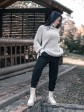 Женский свитер с высоким горлом  - Шерсть- Акрил - «Джолли» -Песок mini 1