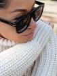 Жіночий светр крупної в’зки кольору - Вовна - Акрил - «Джоллі» - Молоко mini 5