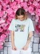 Женская футболка - оверсайз - оливковая с принтом MTV mini 1