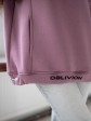 Женский худи на флисе с капюшоном Oversize -  "Олли" - лиловый. mini 5