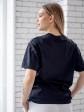 Жіноча футболка - оверсайз - чорна з принтом MTV mini 6