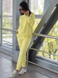 Жіночий костюм вільного крою - Тринітка - «Дженіфер» - Лимонний mini 4