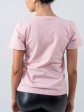 Женская футболка - свободный крой - Хлопок - "Файт" - Пудра mini 1