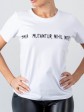 Женская футболка - Хлопок - "Алиса" - Белая mini 1