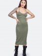 Жіноча сукня з відкритою спиною - машинна в'язка - "Ірис" - Хакі mini 