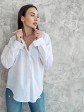 Жіноча сорочка - Чоловічий крій - Бавовна - "Олівія" - Біла mini 4