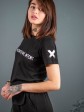 Жіноча футболка - Бавовна - "Аліса" - Чорна mini 1