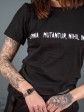 Жіноча футболка - Бавовна - "Аліса" - Чорна mini 2