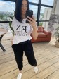 Жіноча футболка вільного крою - Бавовна - "Еліс" - Біла mini 2