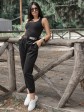 Жіночі штани з кишенею - Тринитка - Чорний mini 2