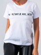 Жіноча футболка - Бавовна - "Аліса" - Біла mini 