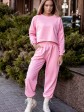 Женский спортивный костюм -"Джой" 
- свитшот-топ и брюки - Трехнитка - Розовый mini 