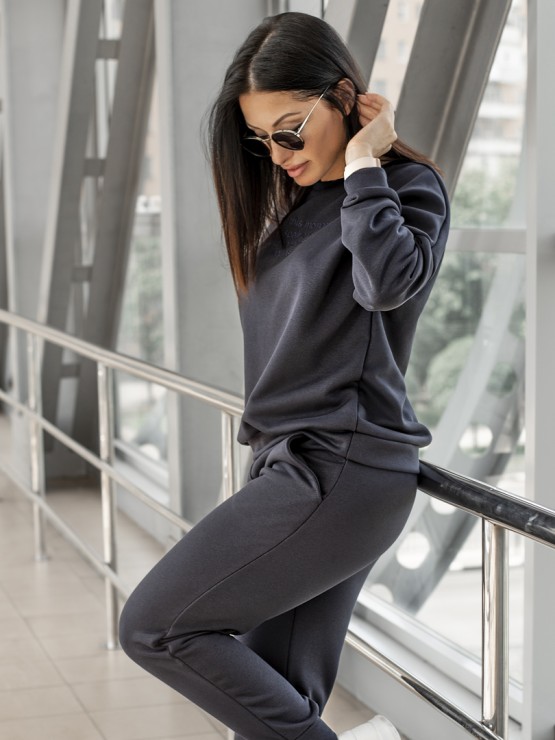 Костюм свободного кроя- Трехнитка - «Дженифер» - синий 2