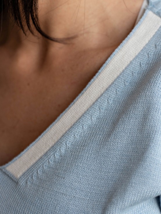 Женский костюм - Шерсть - "Кэйт" - Голубой 1