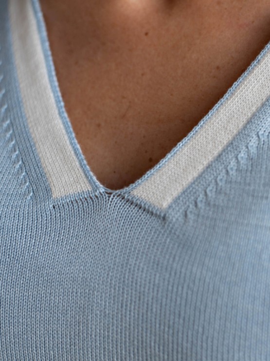 Женский костюм - Шерсть - "Кэйт" - Голубой 2