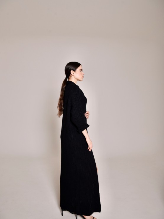 Легкий вязаный кардиган "Ада" черный 3