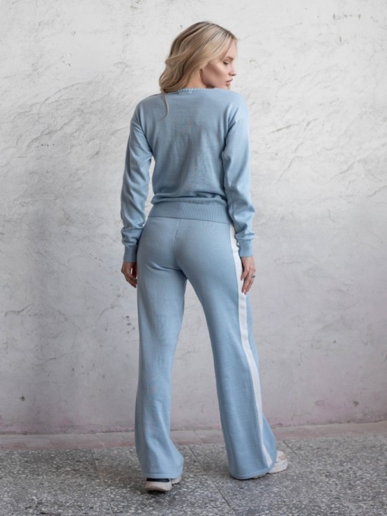 Женский костюм - Шерсть - "Кэйт" - Голубой 7