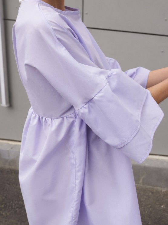 Летнее платье - Хлопок - Оversize "Мия"  - Лавандовое 2