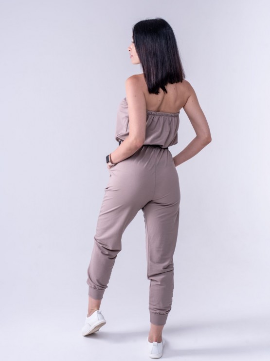 Комбинезон женский - летний - трикотаж - «Лия» - Бежевый 3