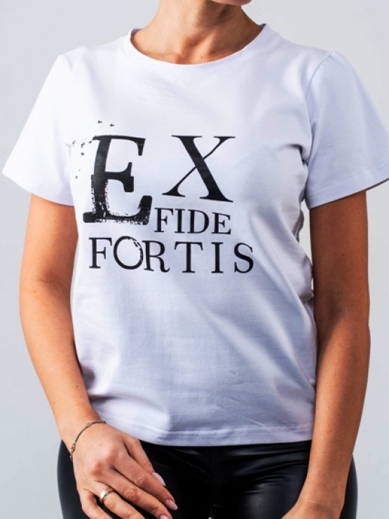 Жіноча футболка вільного крою - Бавовна - "Еліс" - Молочна 1