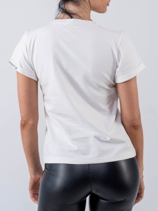 Жіноча футболка - "Джетта" - Бавовна - - Біла 2