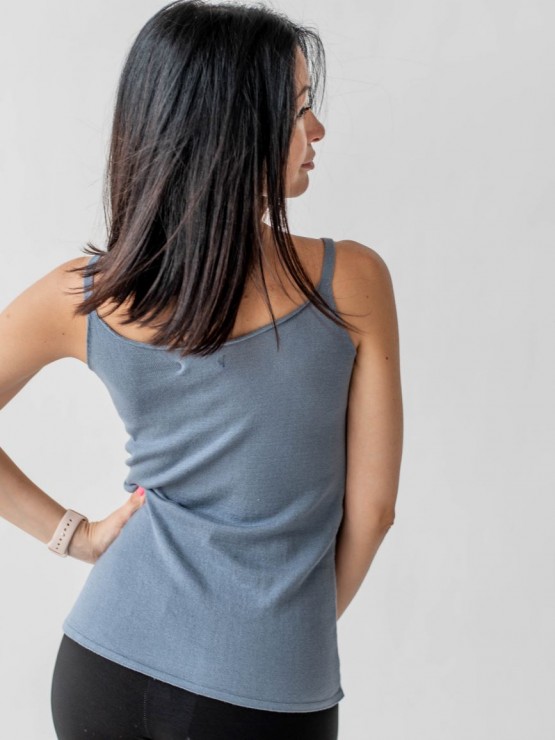 Женская майка - Машинная вязка - Графит 5