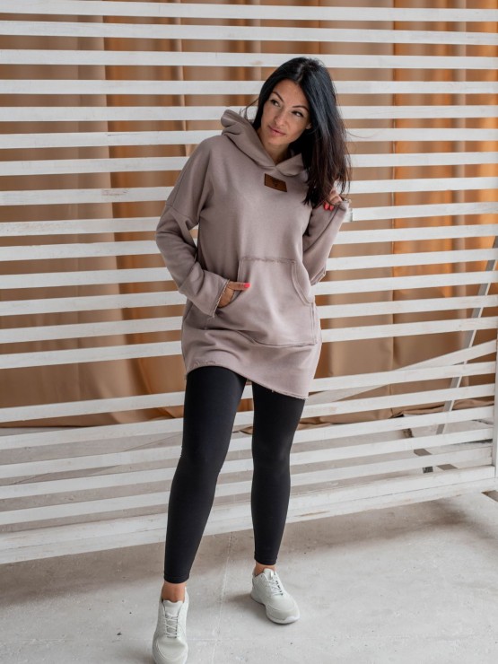 Женское худи с капюшоном - Кофе 1