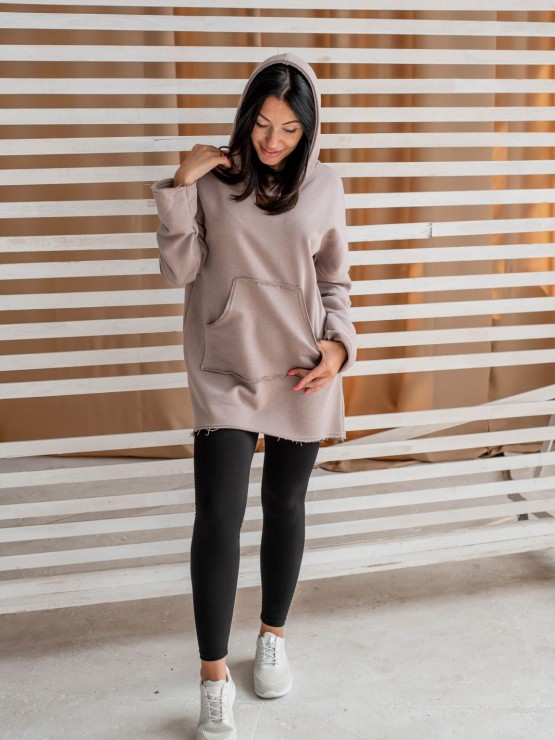 Женское худи с капюшоном - Кофе 4