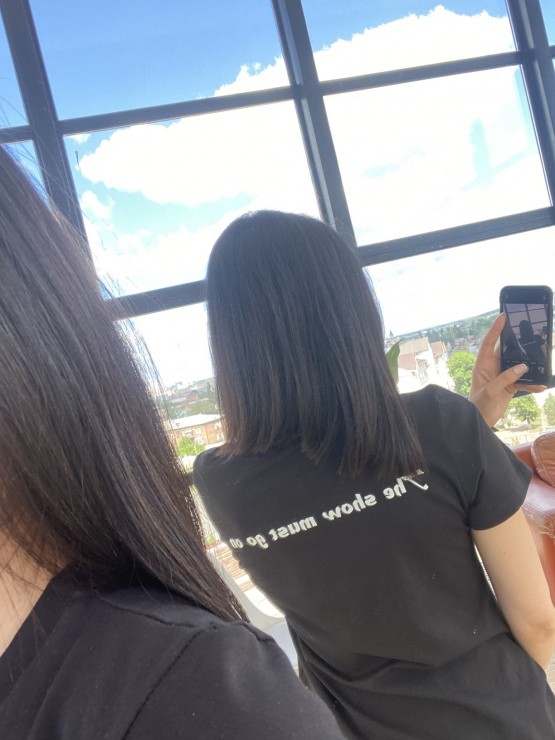 Жіноча футболка - Бавовна - "Фредді"
 - чорна 2