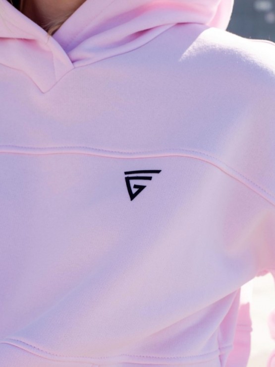 Женский спортивный костюм на флисе - "Аврора" - розово-лиловый 7