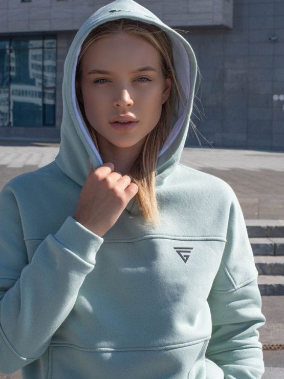 Женский спортивный костюм на флисе - "Аврора" - оливка-хаки 4