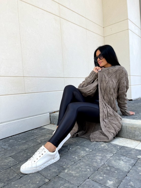 Кардиган Тифанни(шоколад) машинная вязка 2