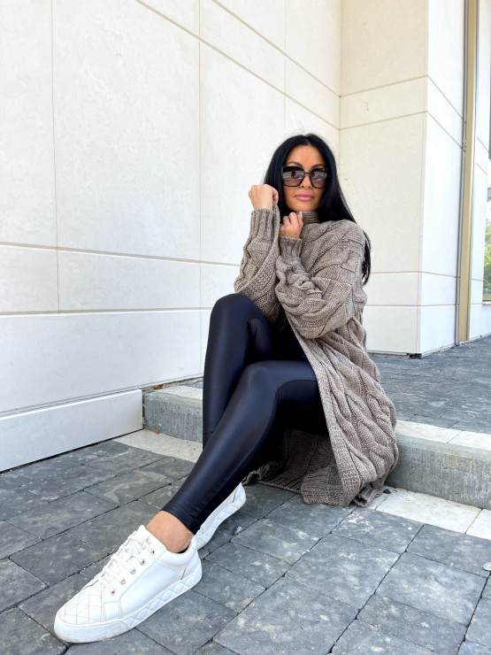 Кардиган Тифанни(шоколад) машинная вязка 3