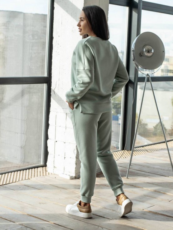 Женский костюм - Трехнитка на флисе- «Бэлла» -  Оливка 1