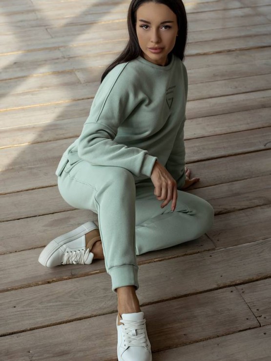 Женский костюм - Трехнитка на флисе- «Бэлла» -  Оливка 3