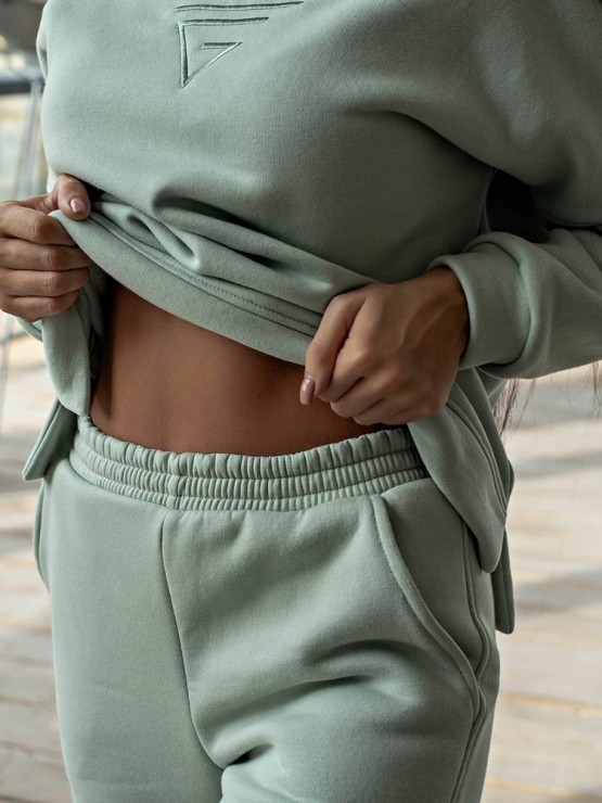 Женский костюм - Трехнитка на флисе- «Бэлла» -  Оливка 5