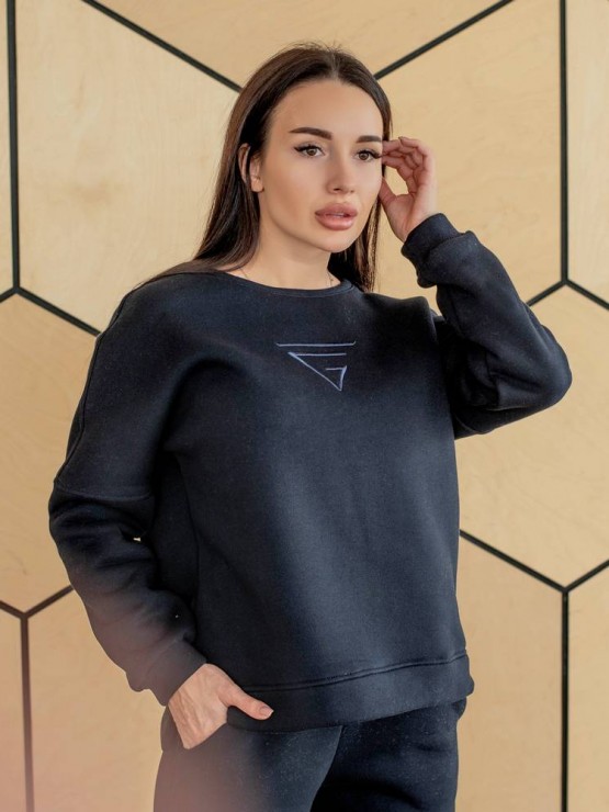 Жіночий костюм - Тринитка на флісі - «Белла» - Синій Жіночий костюм - Тринитка на флісі - «Белла» - Синій 2