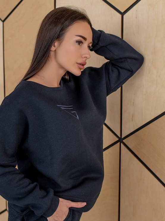 Жіночий костюм - Тринитка на флісі - «Белла» - Синій Жіночий костюм - Тринитка на флісі - «Белла» - Синій 3